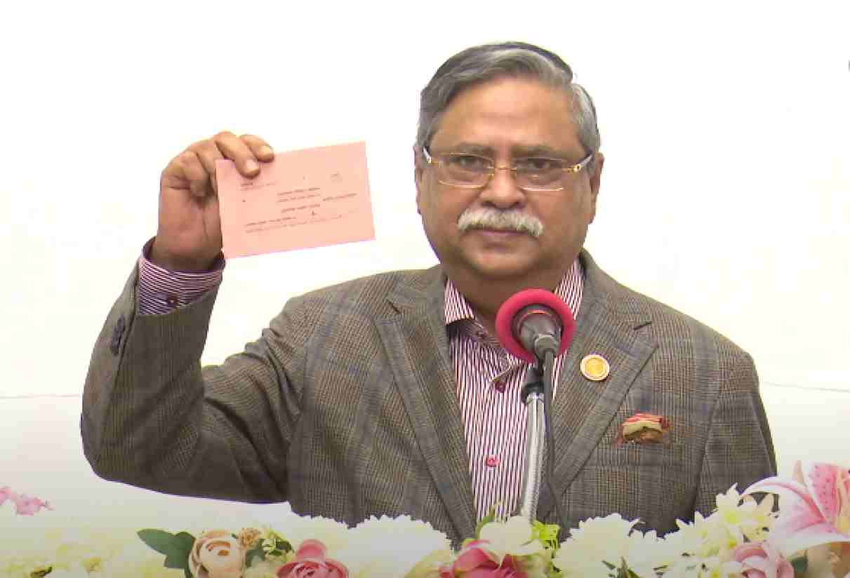 President of Bangladesh Md. Sahabuddin voted by postal ballot for upcoming 12th national parliament election