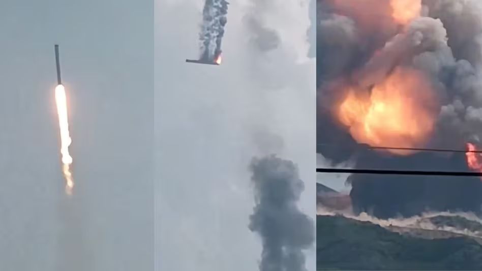 Chinese Powerful Space Rocket Accidentally Crashes In Fiery Explosion After Launching