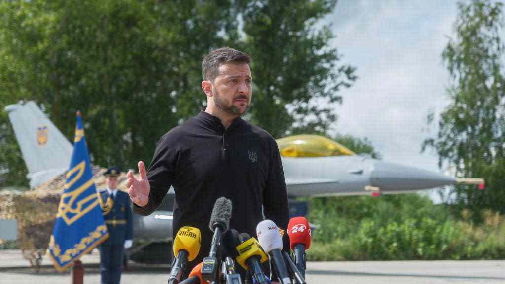 President Zelensky Says Ukraine Has Received First F-16 Jets